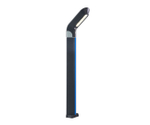 09200-F(220V),16(05) Светильник уличный Линден серый 220V w10*24 h80 Led 10W (4000K) Декоративная подсветка синий.