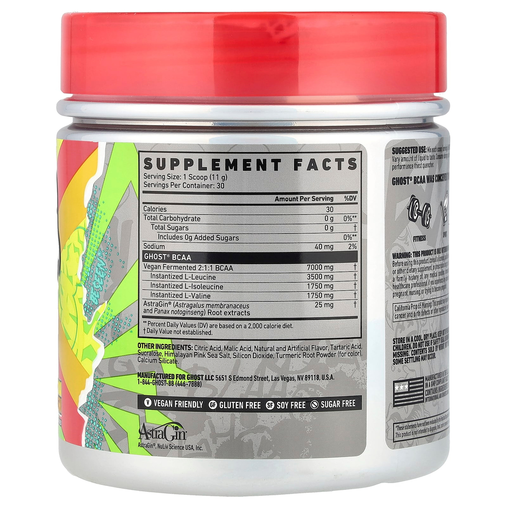 Ghost, BCAA, лимонный сок, 330 г (11,6 унции)