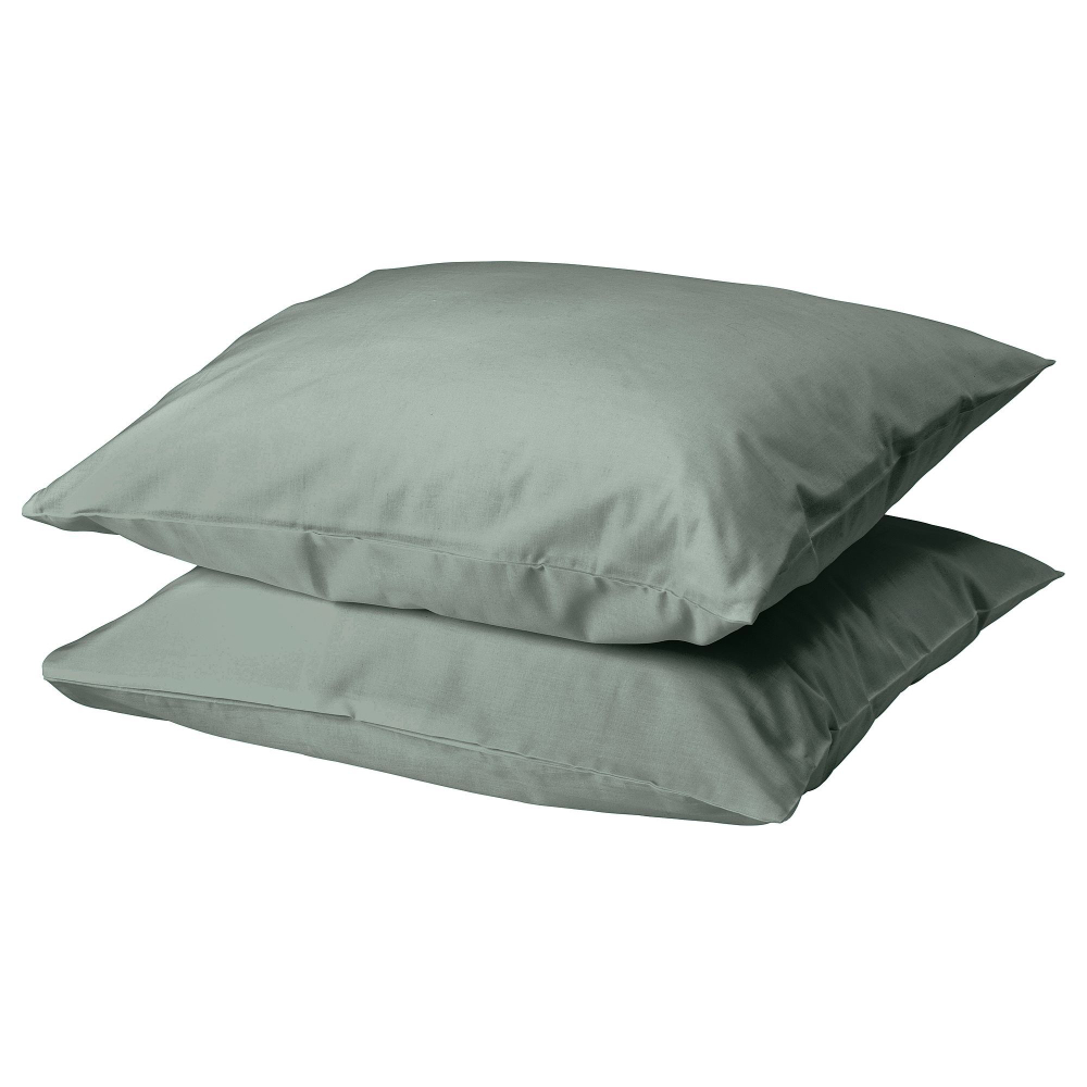 Наволочка IKEA DVALA (ДВАЛА), Хаки, 50х80 см