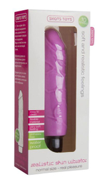 Розовый вибратор Realistic Skin Vibrator Regular - 18,3 см. (Цвет: розовый)