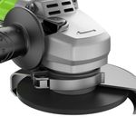 Угловая шлифовальная машина акк. Greenworks GD24AG, 24V, б/щет, 125 мм, 10500 об/мин,1x8Ач,быстрое ЗУ,кор (3200207CUH)