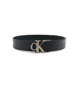 двухсторонний кожаный ремень classic + monogram belt 35mm CALVIN KLEIN JEANS - черный(K50K509914)