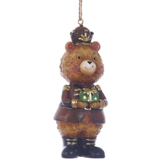 Фигурка декоративная подвесная "Медвежонок", L 3,5 W 3,5 H 10,5 см, 2в.
