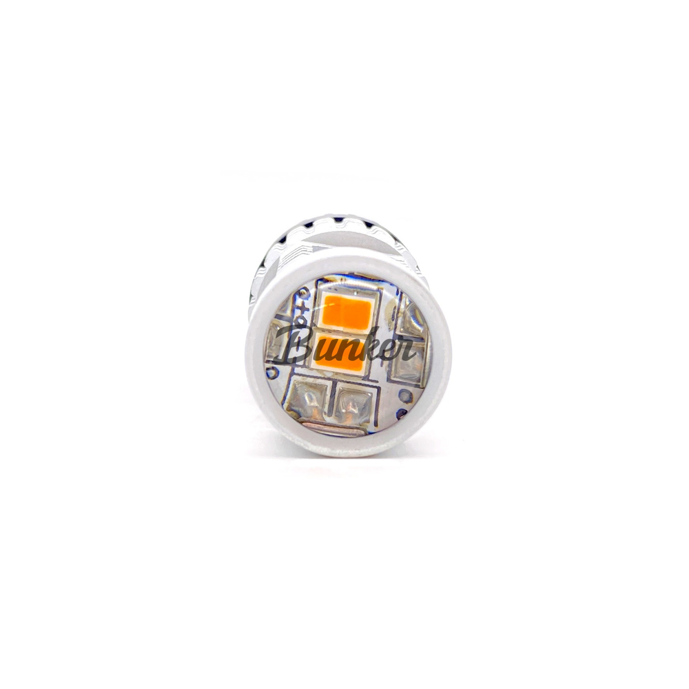 Светодиодная автомобильная LED лампа TaKiMi 7440-3020-14SMD (W21W),Оранжевый,Не полярный,12V