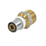 Муфта МП латунь никель пресс Дн 26х3/4" НР ГОСТ 32415-2013 8001 Aquasfera 8001-05