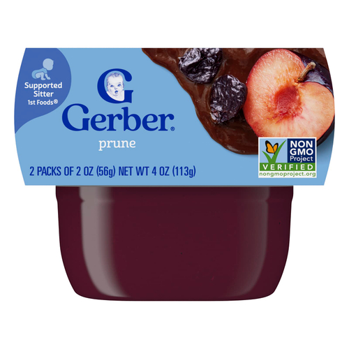 Gerber, 1st Foods®, детское питание, со вкусом чернослива, 2 шт. по 56 г (2 унции)