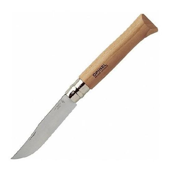 Складной нож Opinel №12, нержавеющая сталь, рукоять из бука, 001084 c клинком из стали Sandvik™ 12С27