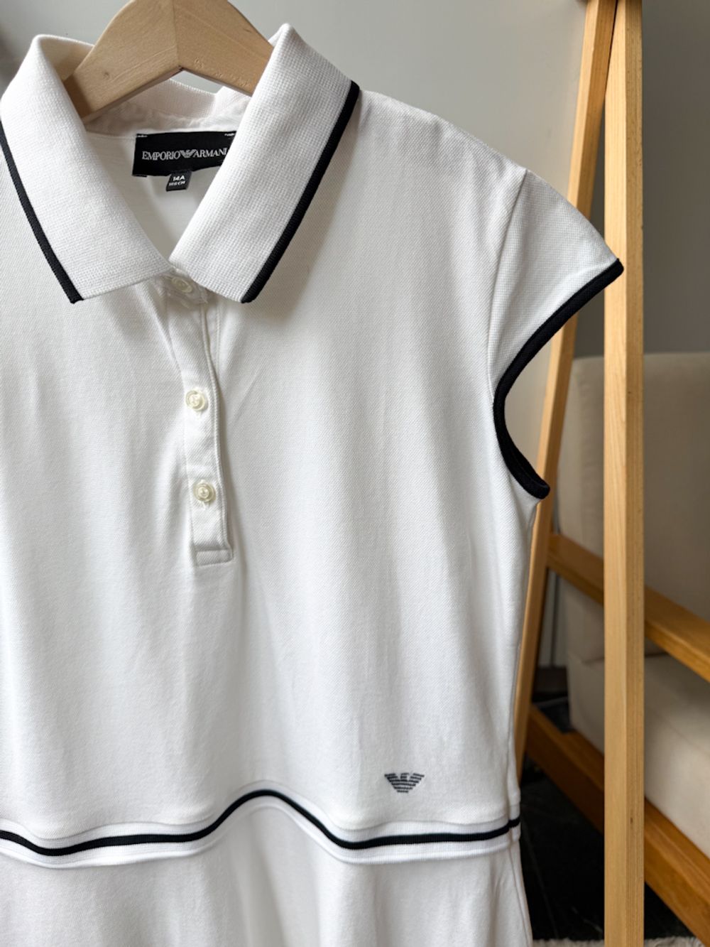 Новое хлопковое платье-поло Emporio Armani, 164