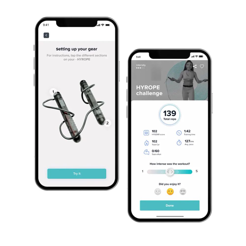 Интеллектуальная скакалка HYGEAR HYROPE 1.0