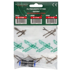 Фитинг-переходник для пластиковых трубок 6 x 6мм RockForce##Rock FORCE RF-SPU06