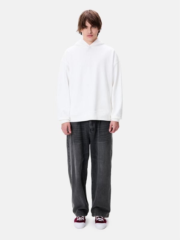 Худи «Y» Garment Dyed молочное - фото 2