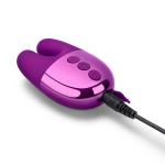 Фиолетовый вибратор с ушками 8,4см Le Wand Double Vibe LW-035-CHR