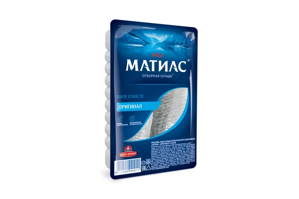 Филе сельди Матиас Деликатесное Оригинальное 250г, шт