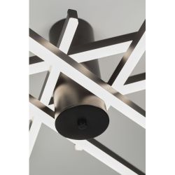 Светильник потолочный светодиодный Rivoli Violet 6180-201 LED 90Вт 3000-6000К чёрный с пультом | Rivoli