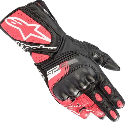 Купить Мотоперчатки Кожаные Alpinestars Gloves Stella SP-8 V3 / Женские / Черно-красный