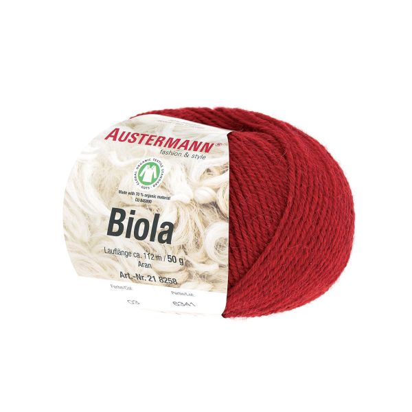 Пряжа Austermann (Аустерманн) Biola / уп.10 мот. по 50 г, 112 м, 12010