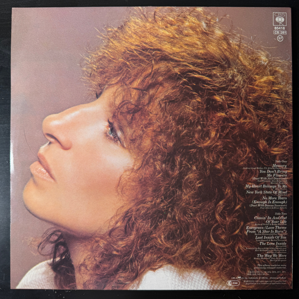 Barbra Streisand - Memories (Голландия 1981г.)
