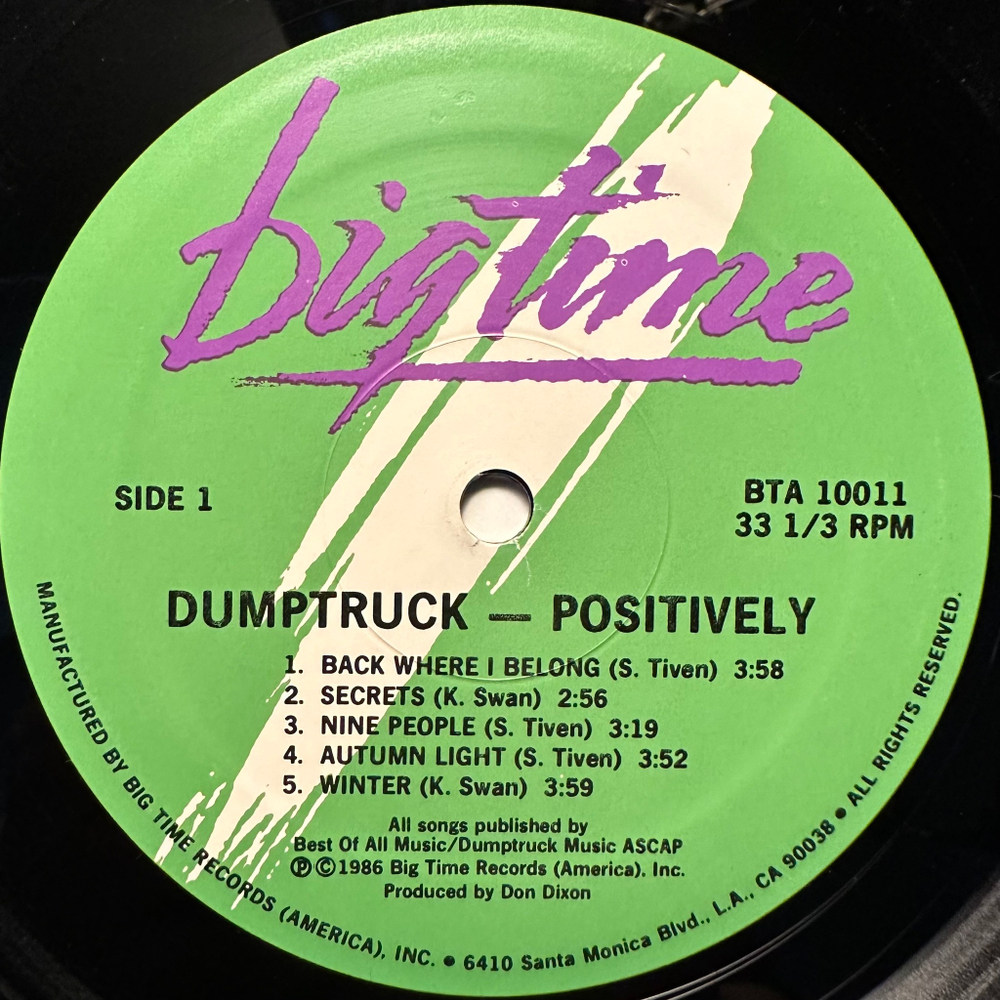 Dumptruck - Positively Dumptruck (США 1986г.)
