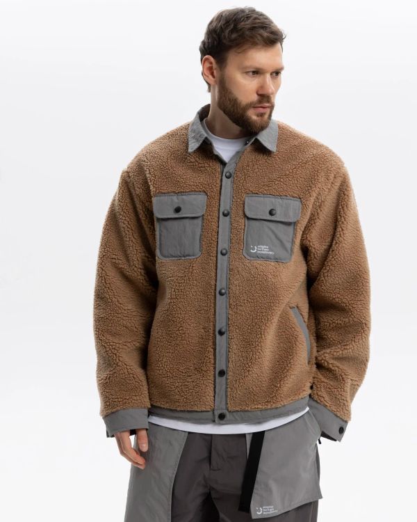 Куртка из искусственного меха Nomad Fleece V2 бежевая - фото 4