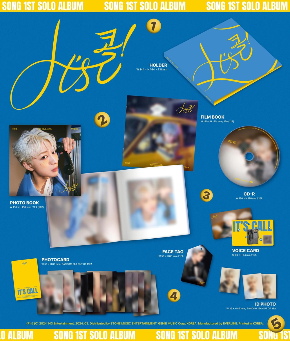 Альбом SONG YUNHYEONG - IT'S CALL! 1st Solo Album