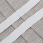 Лента бархатная (тесьма) эластичная 20.0 мм / 32.9±2 метров, 01 белый