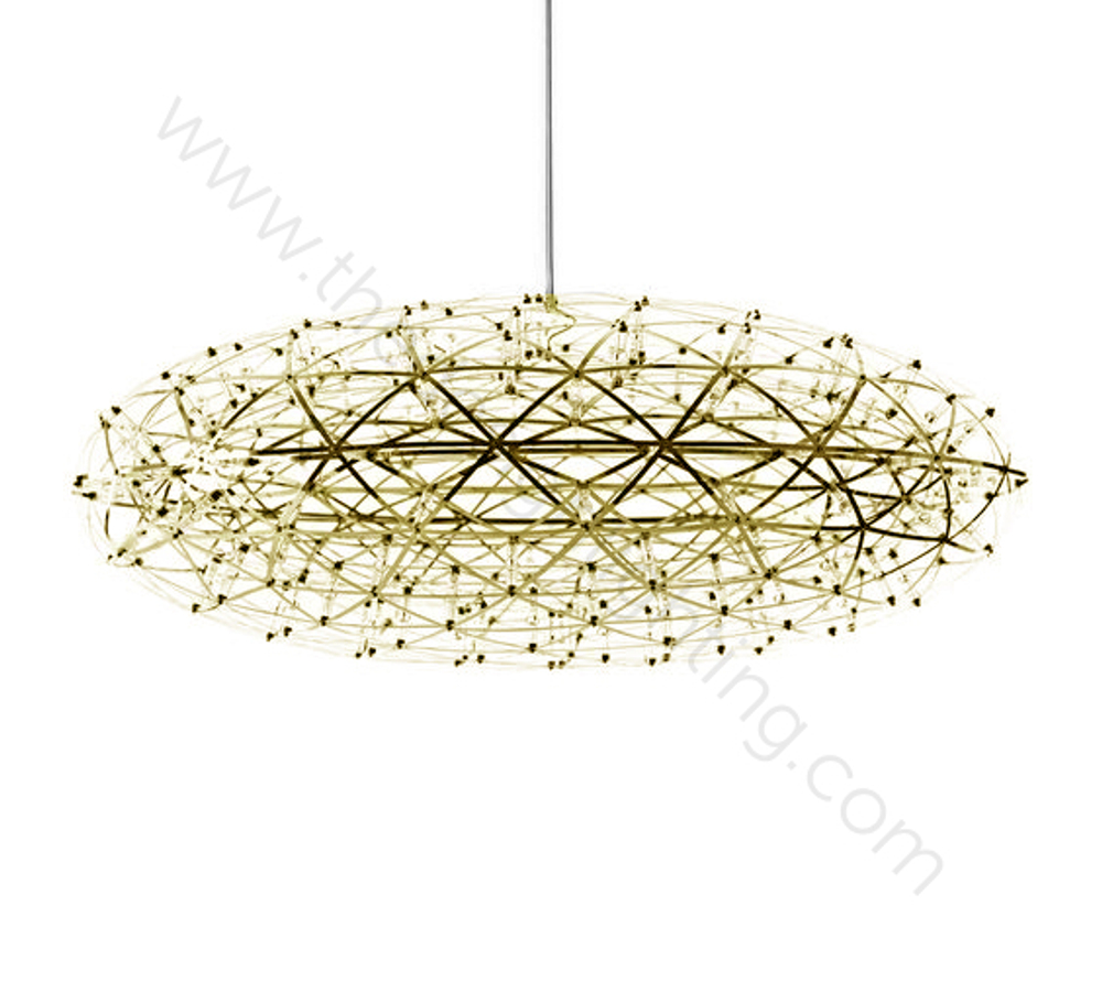 Pendant design lamp Raimond Zafu by Moooi (Gold,  D 75 cm)
