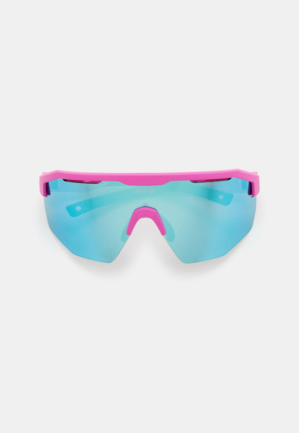 Спортивные очки с диоптриями GOG Argo / Matt Neon Pink-Black / White-Blue Lens