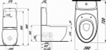 822976 УНИТАЗ-КОМПАКТ LAUFEN ALESSI ONE C CИДЕНЬЕМ