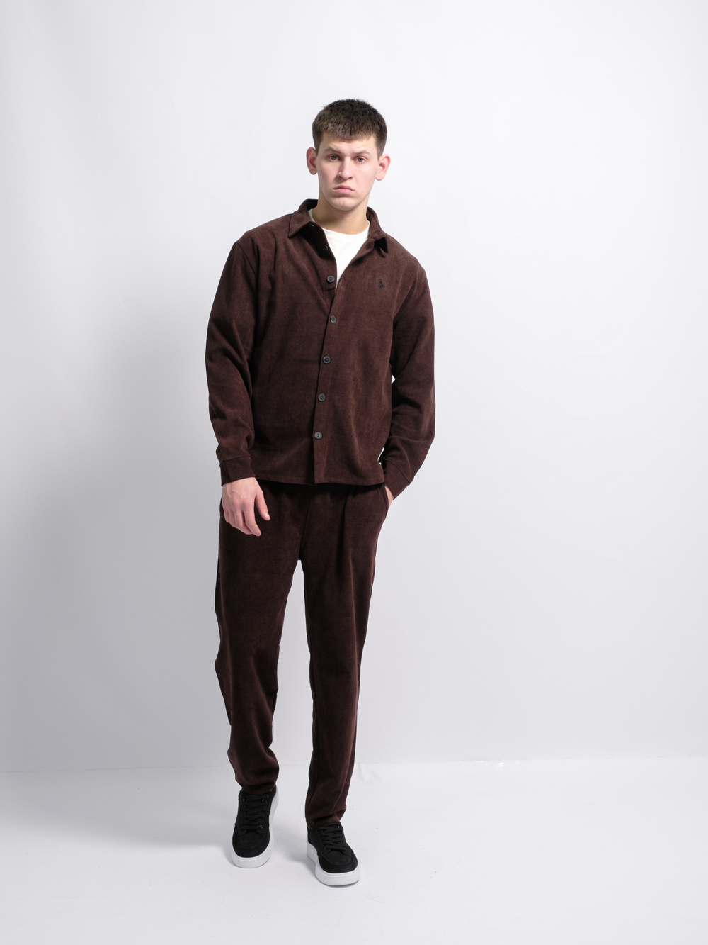 Костюм Polo Rl вельвет(тем.-корич.)