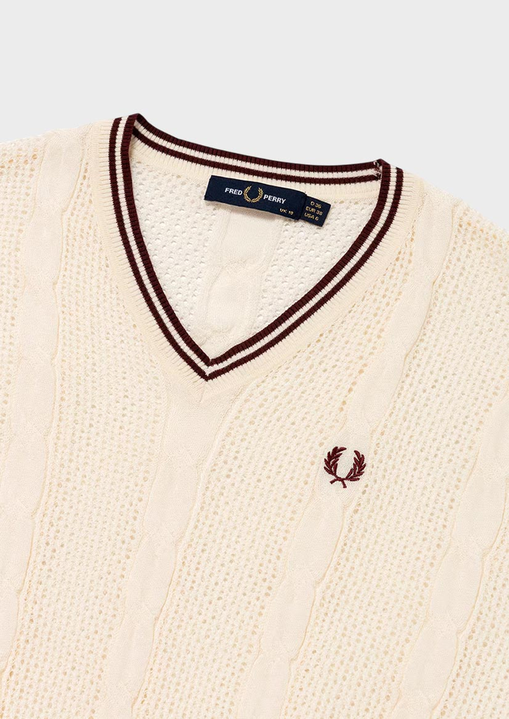 Джемпер FRED PERRY Mesh Cable Knit Jumper