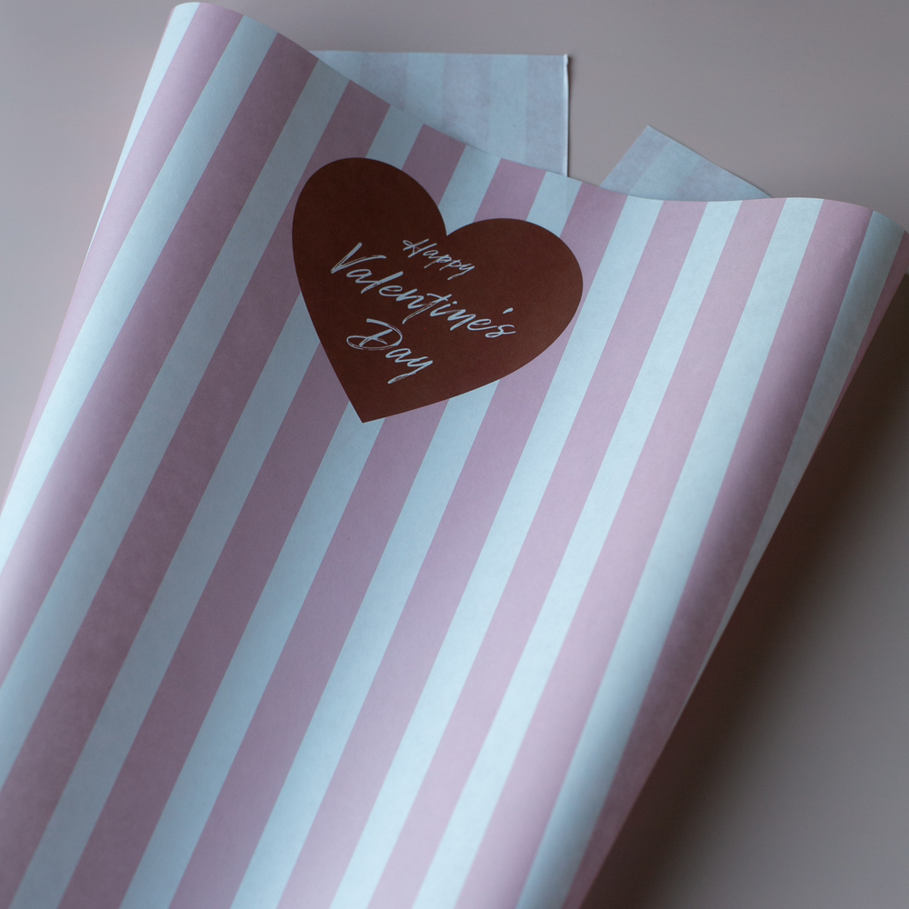 Бум-40 бумага (45х64 см) Happy Valentine's Day (цена за упаковку 20 листов)