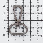 Карабин металл 20.0 мм (41х26 мм), цв.чер.никель, 20 шт