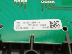 AWS61012 кт61 Модуль индикации для стиральной машины Whirlpool 461971428481 б/у