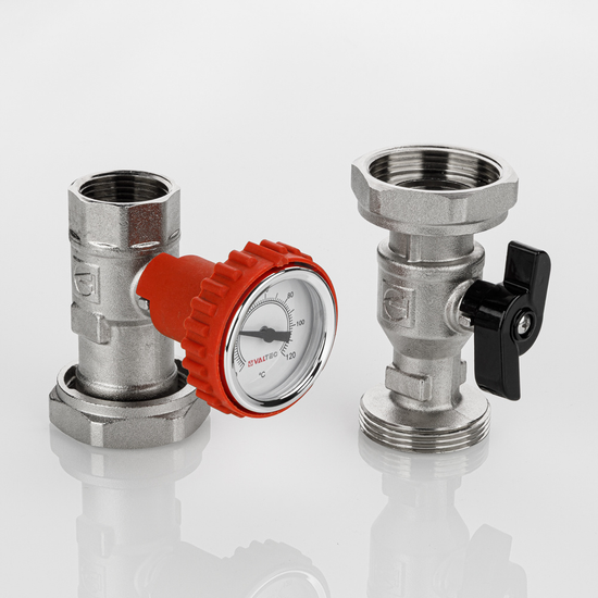 Насосная группа быстрого монтажа Valtec VARIMIX INOX 1" прямого контура (VT.VAR10.SS.0806)