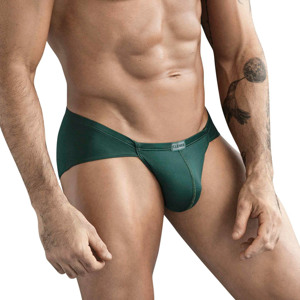 Зеленые мужские трусы-брифы Clever Optimo Brief