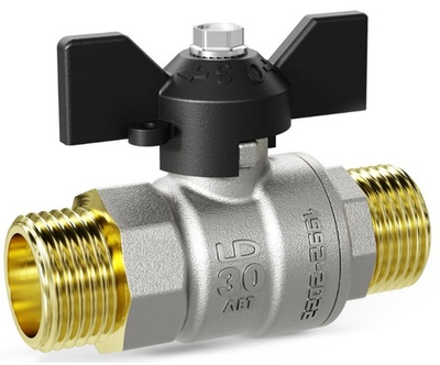 Кран шаровой (вода) LD Pride Ду 15 (1/2") нар-нар (бабочка)