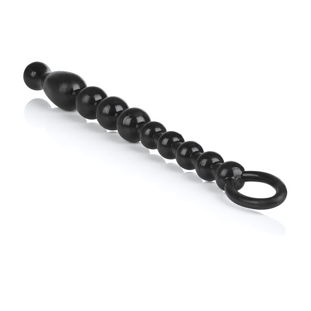 Гибкая анальная цепочка Colt Max Beads (Цвет: черный)