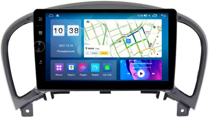 Магнитола для Nissan Juke 2011-2019 - Parafar PF789LUX1LHDAV на Android 12, Быстрая, CarPlay, 4G SIM-слот