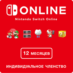 Nintendo Switch Online (Индивидуальное членство - 12 месяцев) (Цифровая версия) (PL)