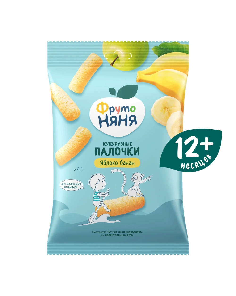 Фрутоняня кукурузные палочки ябл-банан 20 гр