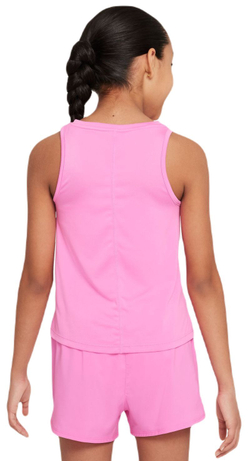Футболка для девочки теннисная Nike Kids Dri-Fit One Training Tank - Розовый