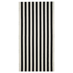 IKEA VARGTÖREL (ИКЕА ВАРГТОРЕЛ) — Ткань с отделкой, черная/белая, 150x300 см