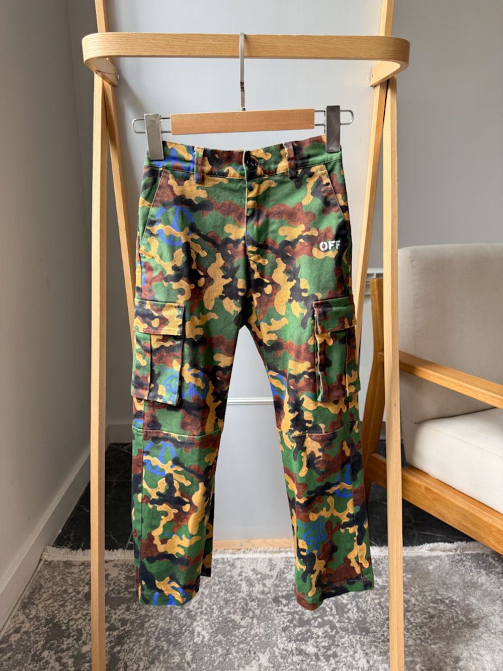 Хлопковые брюки Off White, 128