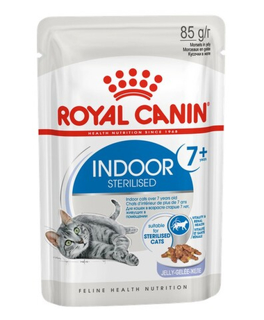 Royal Canin Indoor Sterilised 7+ желе пауч для кошек 85 г