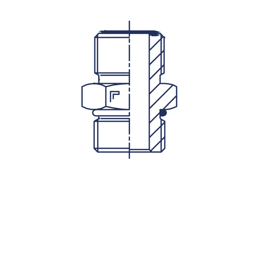 Соединение ORFS 1.3/16 - UNF 1.1/16