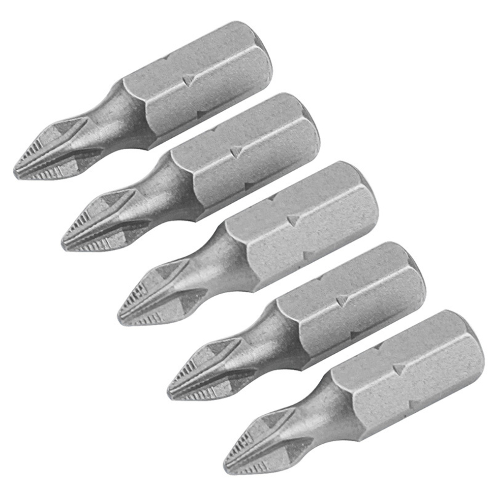 TOLSEN (TT20271) Набор вставок (бит) торцевых 1/4", Phillips, PH2, 25 мм, 5 предметов