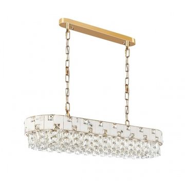 Подвесная хрустальная люстра 10*Е14 5076/10 золото Chessi Odeon Light