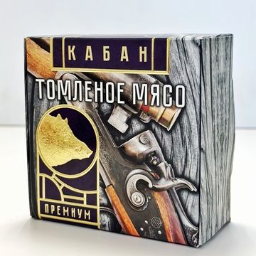 Томлёное мясо кабана " Деликатес Дичь 325г премиум в коробке