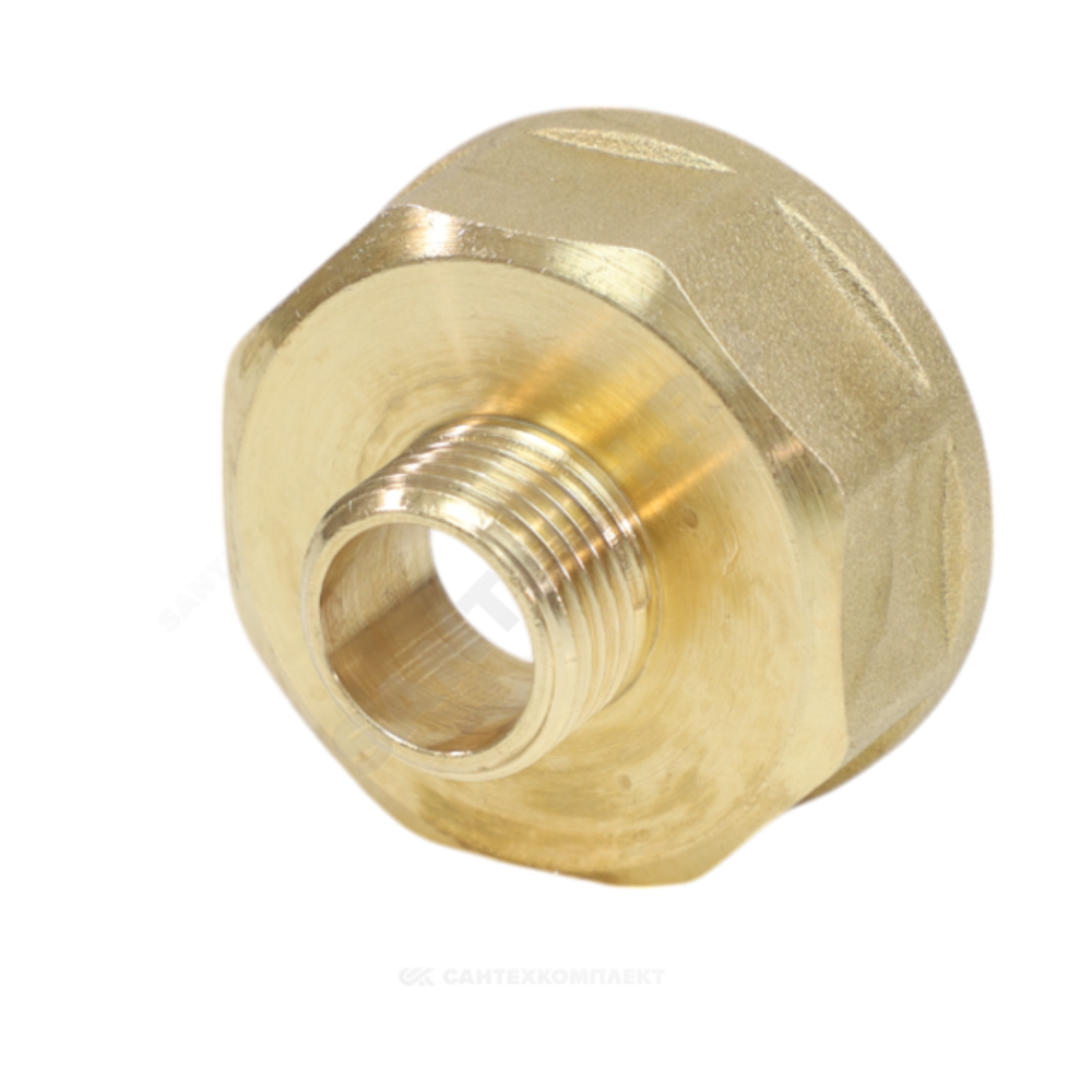 Переход латунь Ду 15х8 (1/2"х1/4") ВР/НР VALFEX VF.592.L.012.014