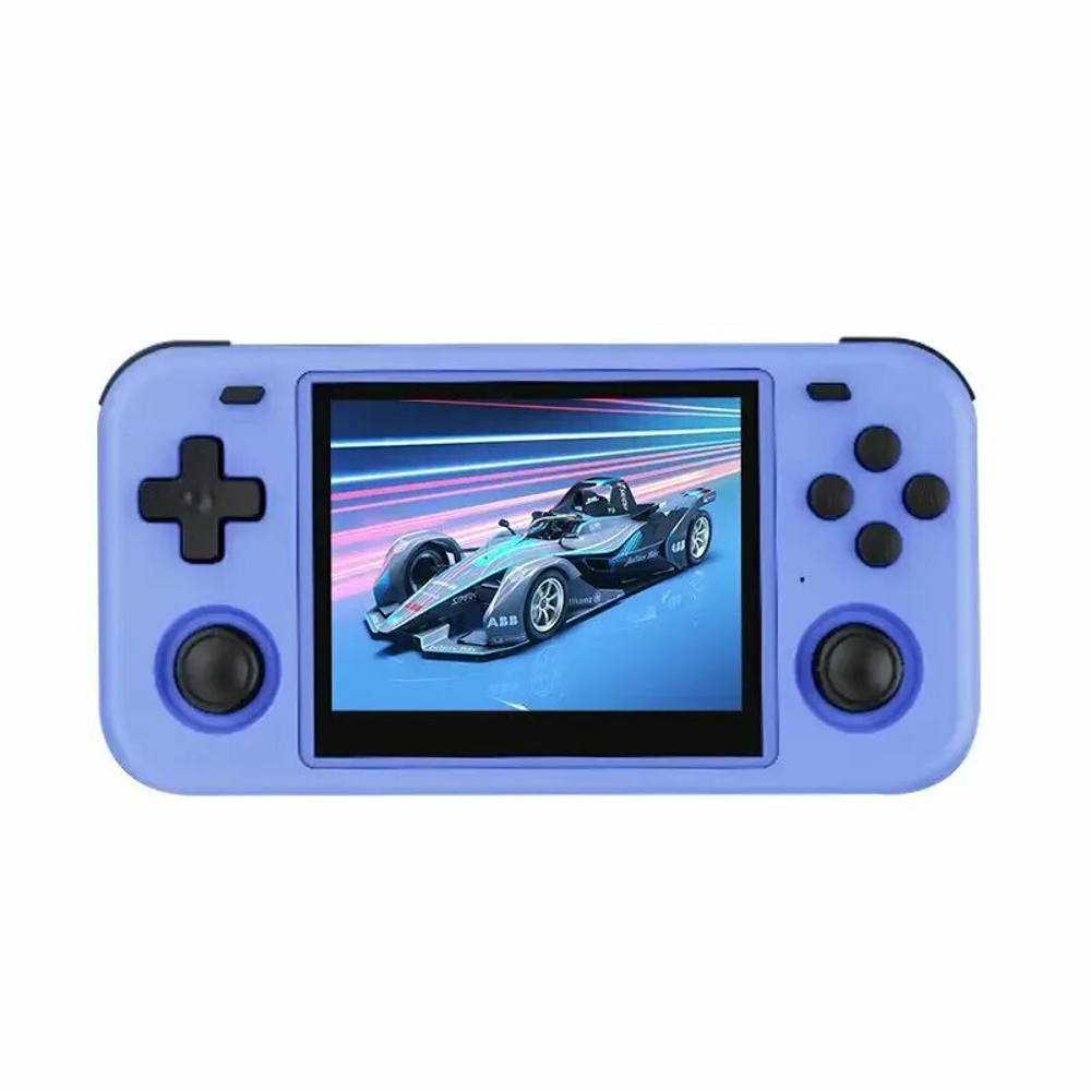 Портативная игровая консоль O30S с открытым исходным кодом в стиле ретро, blue, Single card 128GB